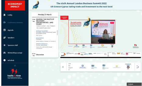 BHCC Supporting Event: The Economist 6th Annual London Business Summit | 21 March 2022 | London Stock Exchange